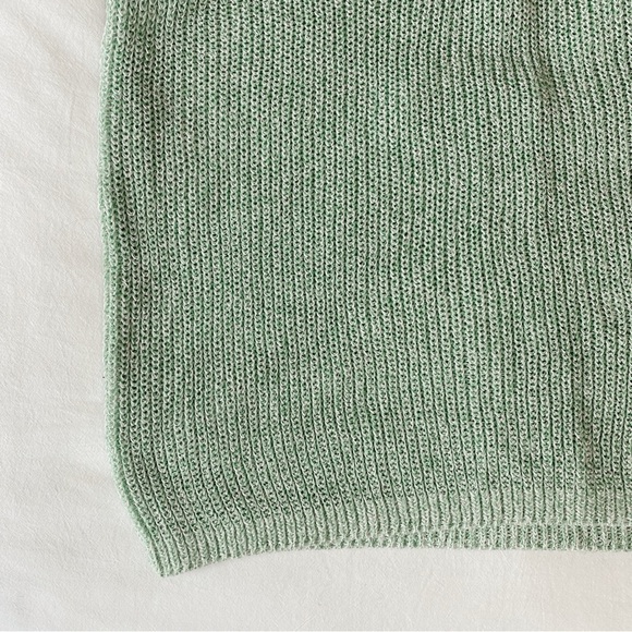 Tibi Light Green V-Neck Sweater - Picture 5 of 8